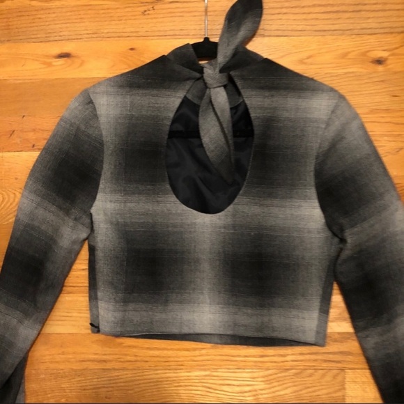 Zimmermann Plaid Wool Crop Top 🖤 - Picture 4 of 8